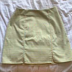 Plaid Mini Skirt